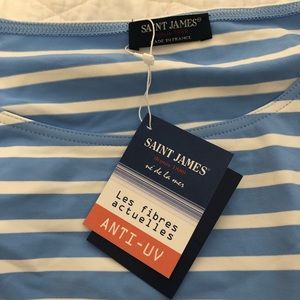 NWT Saint James blue striped top UV fabric XS/S